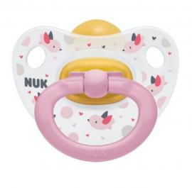 NUK Happy Kids Πιπίλα Latex 0-6 Ροζ (1 Τεμάχιο)