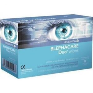 HELENVITA BLEPHACARE Duo 14 Αποστειρωμένα μαντηλάκια μιας χρήσης