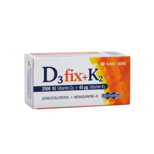 Uni-Pharma D3 FIX (2000IU) & K2 60 δισκία