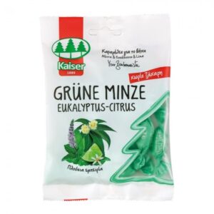 Kaiser Grüne Minze Eukaliptus- Citrus Καραμέλες για το Λαιμό με Δυόσμο - Ευκάλυπτο - Lime