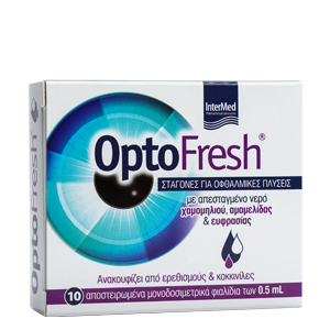 INTERMED OPTOFRESH Drops Σταγόνες για Οφθαλμικές Πλύσεις 10x0,5ml