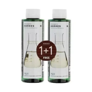 Korres Σαμπουάν Τριχόπτωσης Ανδρικό Κυστίνη & Ιχνοστοιχεία 250 ml 1+1 Δώρο