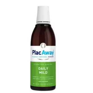 PLAC AWAY - Daily Mild Στοματικό Διάλυμα κατά της Πλάκας & της Τερηδόνας με γεύση Δυόσμου - 500ml