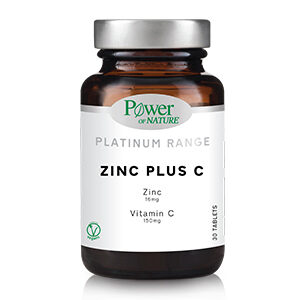 Power Health Zinc Plus C, με Ψευδάργυρο και Βιταμίνη C 30 δισκία