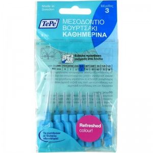 TePe Original Μεσοδόντια Βουρτσάκια 0.6mm Μπλε 8τμχ, No 3