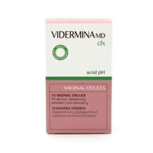 Vidermina MD CLX Vaginal Ovules Προστατευτική-Μαλακτική-Λιπαντική Δράση 10 κολπικά υπόθετα