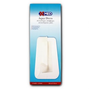 Medisei X-MED Αυτοκόλλητες Αδιάβροχες Αντικολλητικές Γάζες 30x10cm 3 Tεμάχια