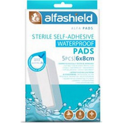 Alfashield Αδιάβροχα Αποστειρωμένα Επιθέματα 6x8cm 5 τεμάχια