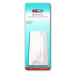 Medisei X-MED Medi Dress Αυτοκόλλητες Αντικολλητικές Γάζες 30x10cm 3 Τεμάχια