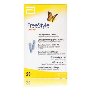 ABBOTT FreeStyle Thin Lancets Αποστειρωμένες Βελόνες 50 τεμάχια