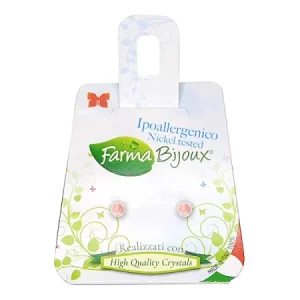 Farma Bijoux Υποαλλεργικά Σκουλαρίκια Πέρλες Ροζ 4mm