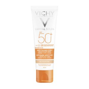 Vichy Capital Soleil Anti Dark Spot Tinted, Αντηλιακή Κρέμα Προσώπου με Χρώμα μη Λιπαρής Υφής Κατά των Κηλίδων SPF50 50ml