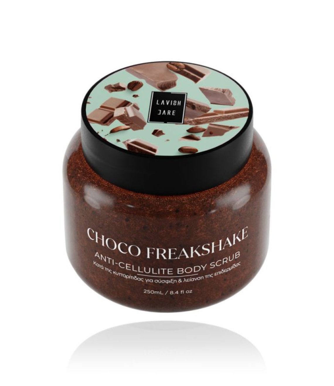 LC - Choco Freakshake Body Scrub 250ml Tilted-800x800